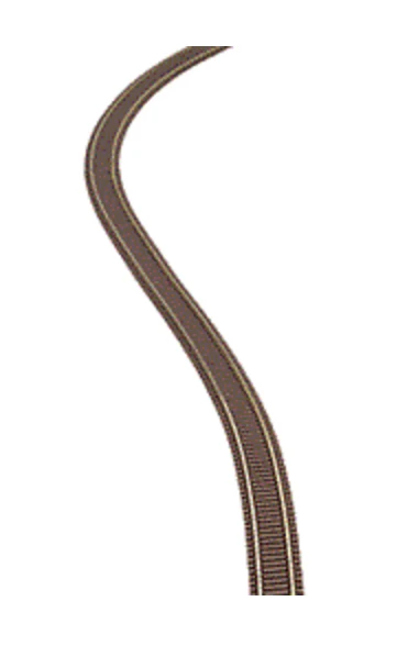 Atlas Model Railroad Co. 2000CODE 55 TRACK (BROWN TIES/NICKEL SILVER RAIL) Super-Flex 30" Track Section, N Scale