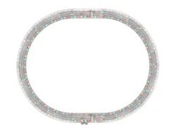 Lionel 2025080 Lighted FasTrack 40"x50" Oval Track Pack, O Scale