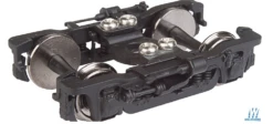 WalthersProto 920-2112 GSC 41-NP-11 (PRR 2E-P5) Passenger Trucks -- Black - 1 Pair, HO