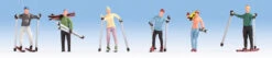 Noch Gmbh 15827 Recreation & Sports -- Skiers Pkg(6) (Two Female, Four Male), HO