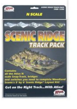 Atlas Model Railroad Co. 2588SCENIC RIDGE TRACK PACK, N Scale