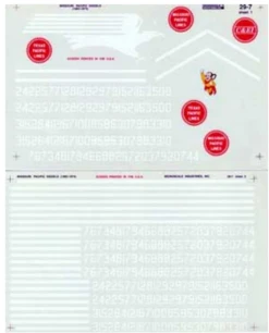 Microscale Inc 460-297 Missouri Pacific Diesels (1962-1974) 3 Sheet Set, G Scale