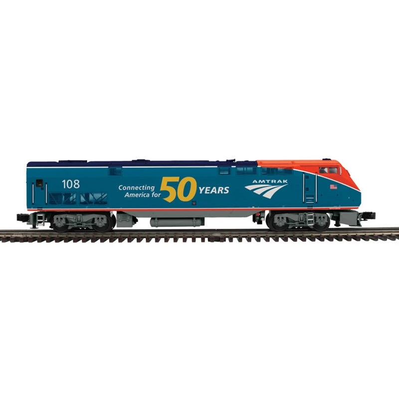 Atlas 30138073 2RL O ATLAS PREMIER P-42 GENESIS LOCOMOTIVE AMTRAK P42 #108 - PHASE VI 50TH (BLUE/RED), O Scale