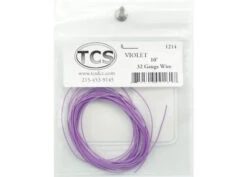 Train Control Systems TCS1214 32 Gauge Wire 10'3.05m Roll -- Violet (Purple)