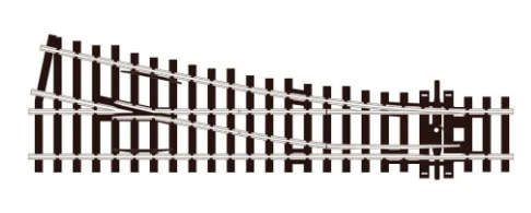 Peco 552-SL91 Code 100 Small Radius Turnout - Streamline -- Right Hand, Insulfrog, HO