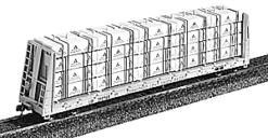 Jaeger HO Products 5400 60' Flat Car Lumber Load Kit -- Weyerhauser Building Products, HO Scale