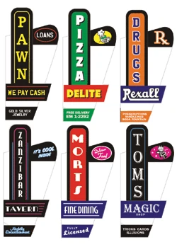 Miller Engineering Animation MIE66812R Downtown Series #1, Large, Right, HO And O Scales