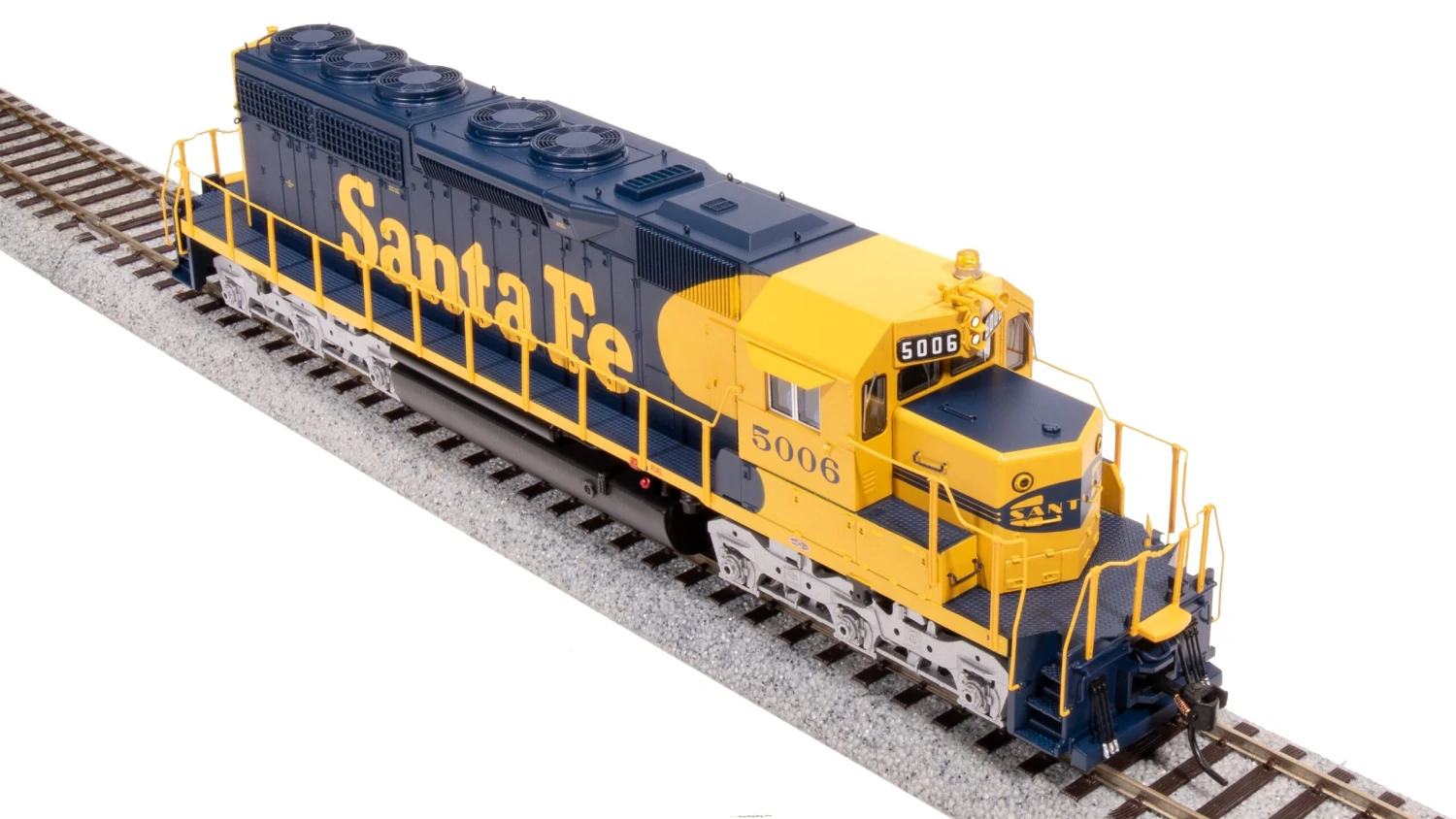 BLI 7631 EMD SD40, ATSF 5010, Blue/Yellow Warbonnet, Paragon4 Sound/DC/DCC, HO - Image 3