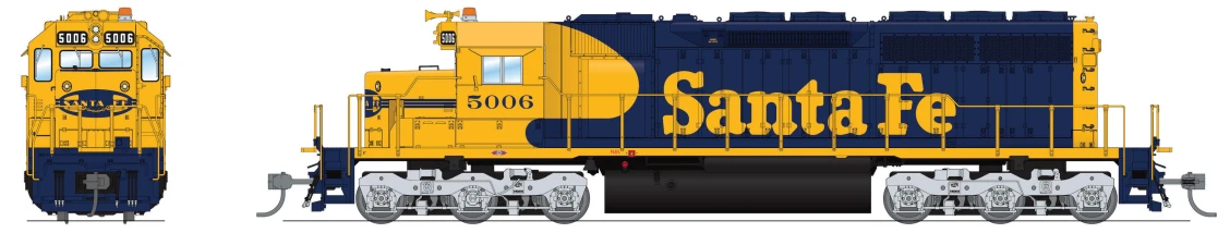 BLI 7631 EMD SD40, ATSF 5010, Blue/Yellow Warbonnet, Paragon4 Sound/DC/DCC, HO - Image 10