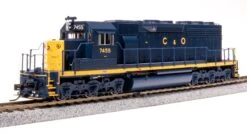 BLI 7633 EMD SD40, C&O 7462, Blue W/ Yellow, Paragon4 Sound/DC/DCC, HO