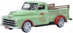 Oxford Diecast 553-87DP48003 1948 Dodge B-1B Pickup Truck - Assembled -- Dans Service Garage (green, Red), HO