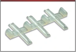 Peco SL-11 Code 100 Nylon Insulated Rail Joiners -- Pkg(12), HO