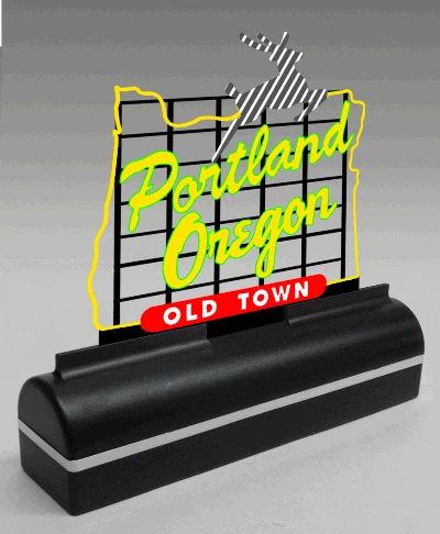 Miller Engineering Animation #2350, DTN Portland Sign, HO/O