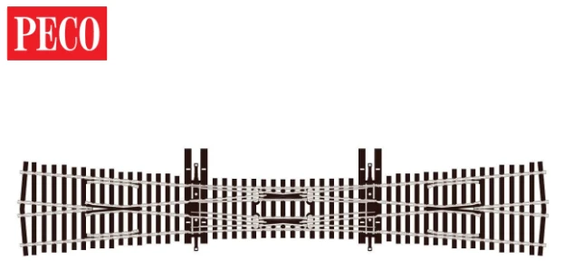 Peco 552-SL-U8363 Crossing, 6th Radius, Double Slip, HO