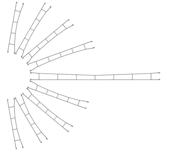 Viessmann Modellspielwaren 4132 Catenary Wire -- 172.5mm, 5 Pack, HO Scale