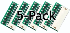 Train Control Systems TCS1374 DCC Decoder Socket -- 9-Pin JST Socket (Female) Pkg(5)