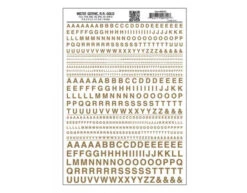 Woodland Scenics WOO722 Dry Transfer Alphabet & Numbers - Railroad Gothic -- Gold, All Scales