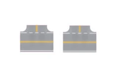 Easy Streets HO + N Roads EAS/3253070 Aged Asphalt 3-way Intersection, N Scale