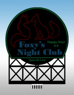 Miller 88-2251, Foxy's Lg. Billboard, Suitable For O/HO Scales