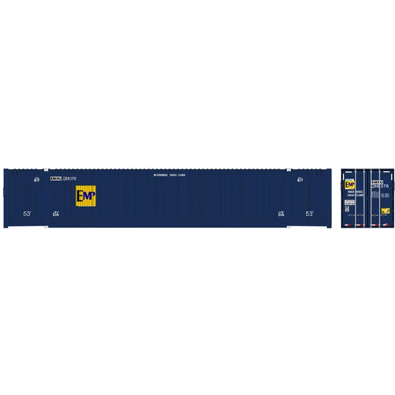 Atlas 20006677 HO 53' CIMC CONTAINER EMP EX-FEC SET #1 968376, 968384, 968399 (BLUE/YELLOW)