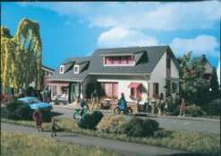 Vollmer Gmbh 43723 House W/Photo Shop -- 6-7/8 X 4-3/8 X 3"17.5 X 11 X 7.5cm, HO