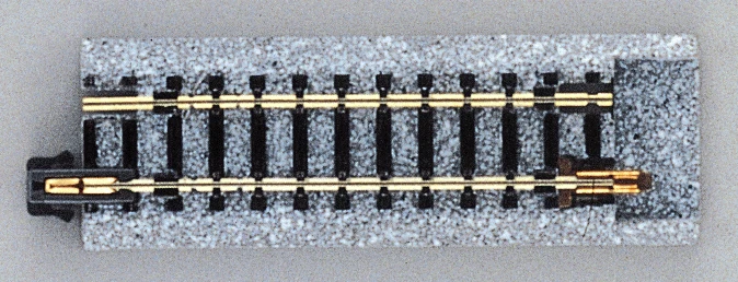 Kato KAT20-045 Kato Unitrack To TomyTec/Tomix FineTrack Adaptor -- 2-1/2"64mm Pkg(2), N Scale