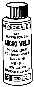 Microscale Industries MI-6 Micro Weld Plastic Cement -- 1oz29.6mL, All Scales