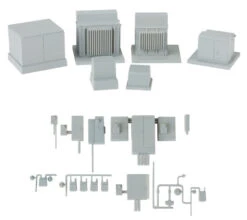 Walthers Cornerstone 933-4075 Modern Industrial Park Series -- Electrical Fixtures - Kit, HO Scale
