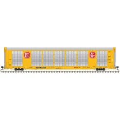 Atlas 3007422 3RL GUNDERSON MULTI-MAX AUTO RACK KANSAS CITY SOUTHERN 696018, 696033, 696068, 696070 (YELLOW/RED), O Scale