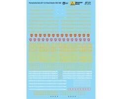 Microscale Industries 87-21 Pennsylvania Railroad - PRR -- Hood Unit Diesels (Tuscan Red & Dulux Gold Or White) 1937-68, HO Scale