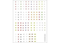 Tichy Train Group 10259 Railroad Decal Set -- Hazardous Materials Placards Pkg(170), HO Scale