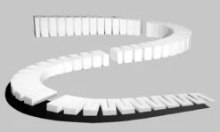 Woodland Scenics WOO1411 Incline Set - SubTerrain System -- 4% Grade 4 - 24"61cm Section, All Scales