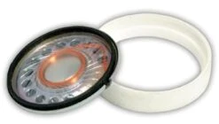 Train Control Systems TCS1707 UNIV-SH2-O Universal Speaker Housing W/Speaker -- Fits TCS 28mm Round WOWSpeaker (Use In Loco Body W/See-Through Fan Housing)